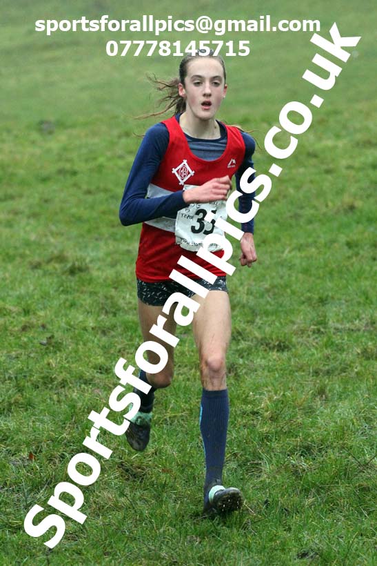 Girls under-13s, NECAA Junior Cross Country Relays, Thornley Farm, Peterlee, Saturday, December 12th. Photo: David T. Hewitson/Sports for All Pics
